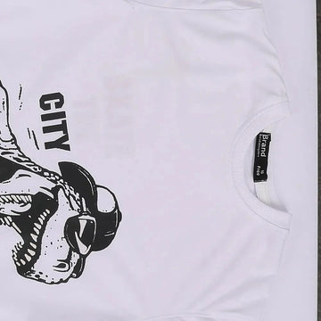 تيشرت نص كم وبنطلون اولادي محير ميلتون رسومات اسود في ابيض صيفي من براند الغلابة - BRAND-7